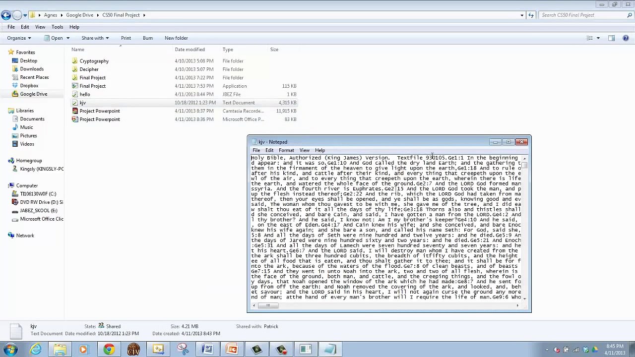 CS50 Final Project hill Cipher