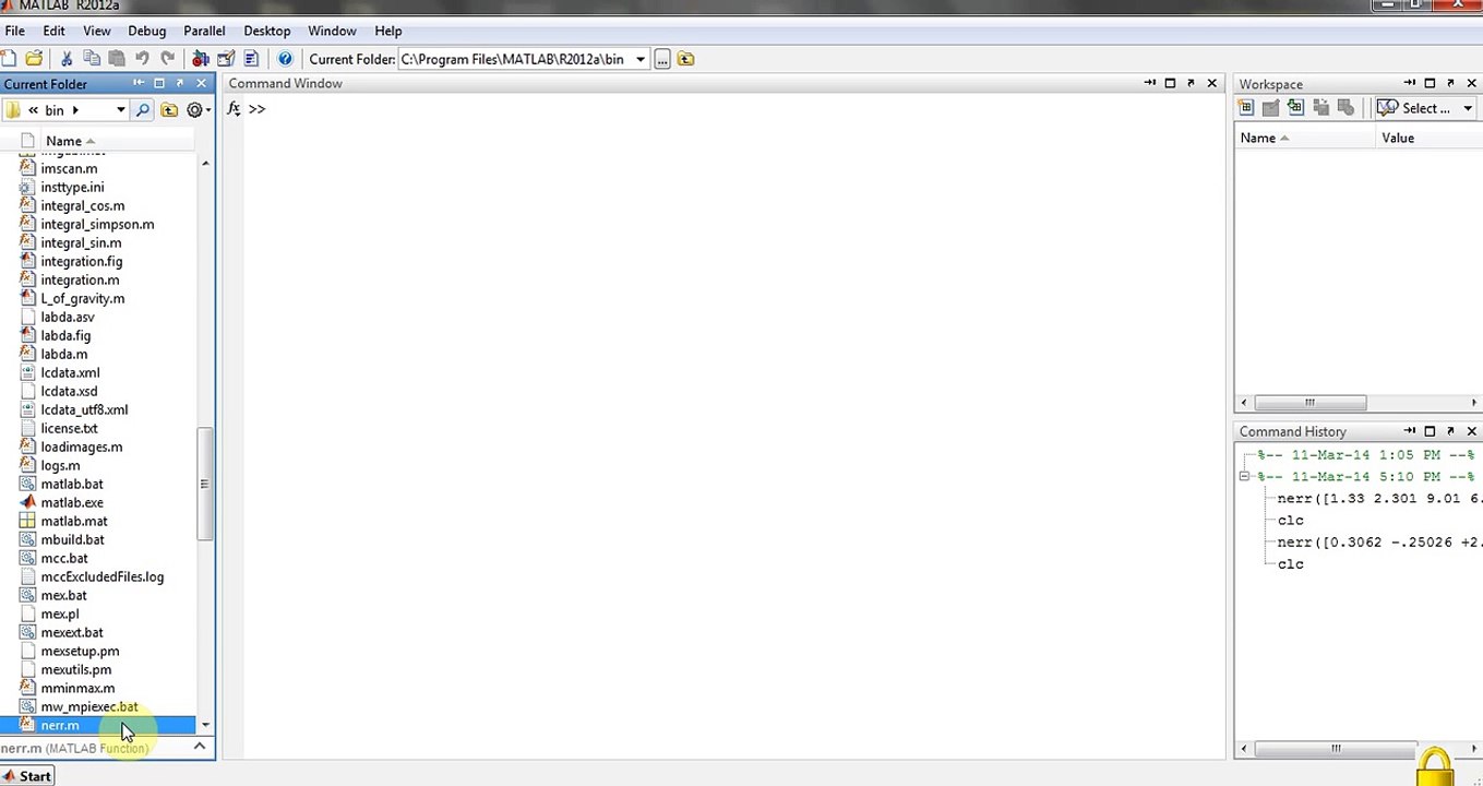 Absolute error and Relative error in MATLAB