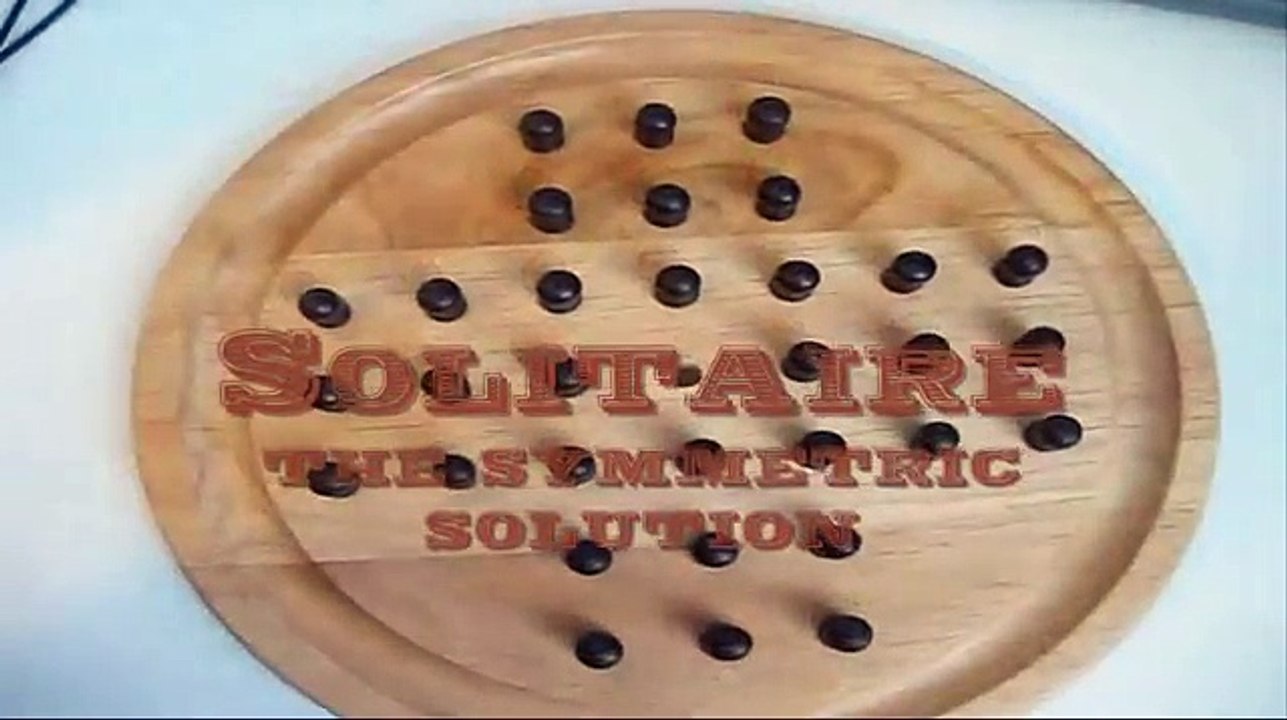 Peg Solitaire - the symmetric solution