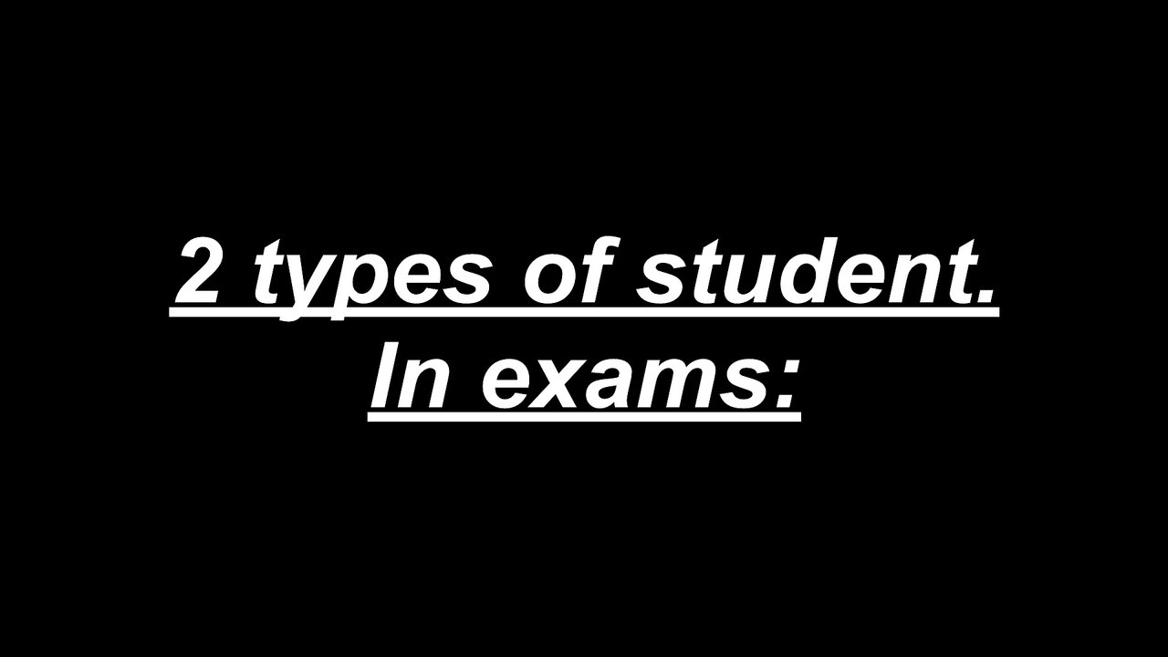 2 Discover the 2 Types of Students During Exams 📚