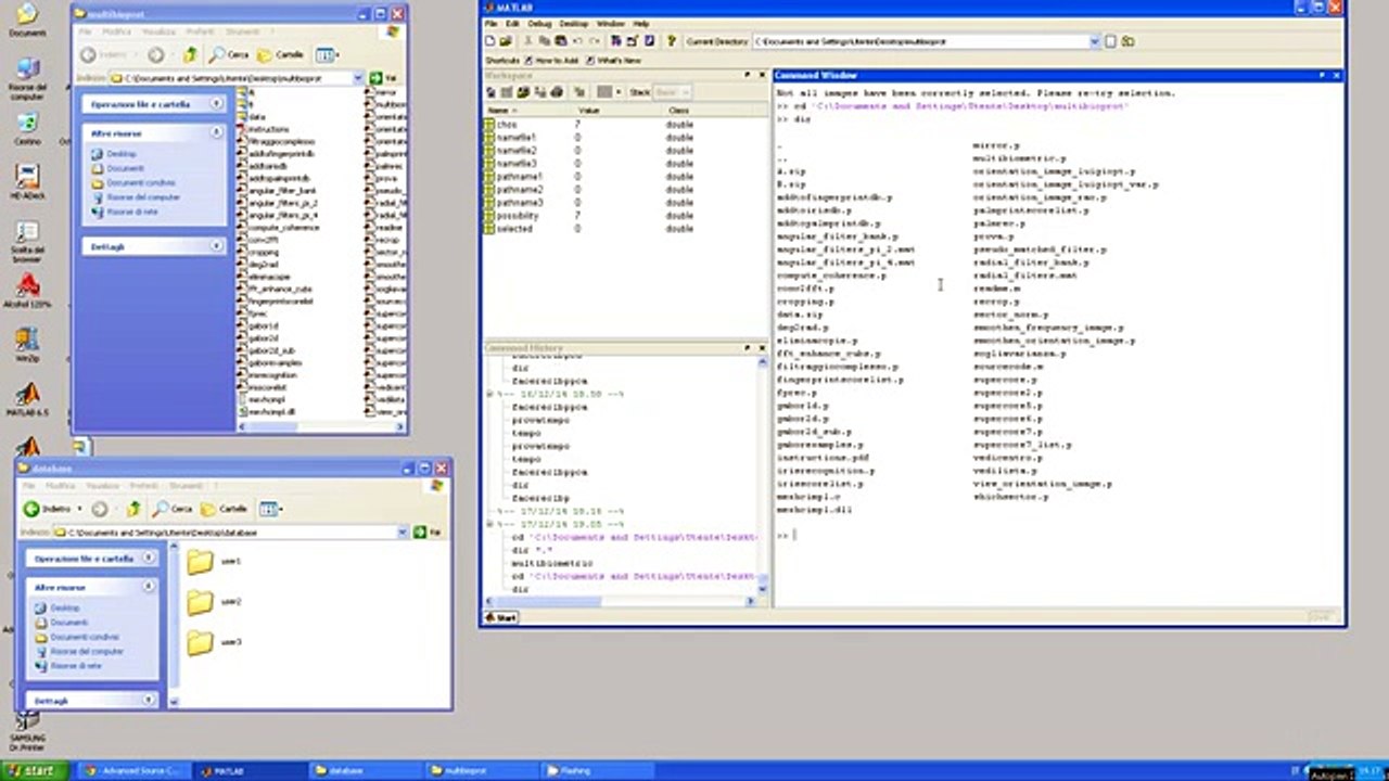 Multimodal Biometric Recognition Matlab code
