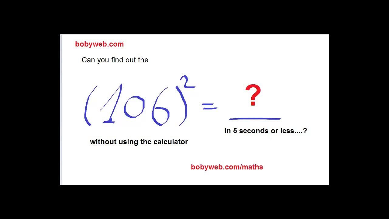 Calculate Faster than calculator (Super Math trick)