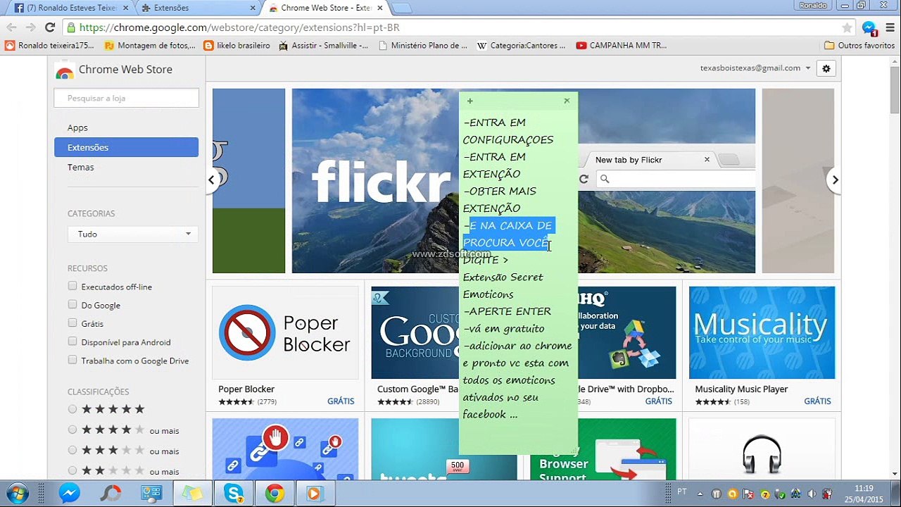 COMO USAR OS EMOTICONS ESCONDIDO DO FACEBOOK