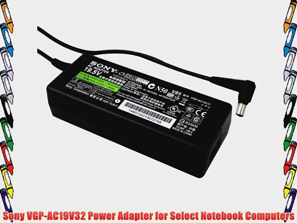 Sony VGP-AC19V32 Power Adapter for Select Notebook Computers