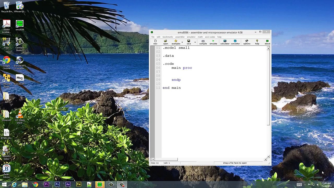 Assembly Language Programming Tutorial - 32 - Defining and Using Procedures, CALL and RET