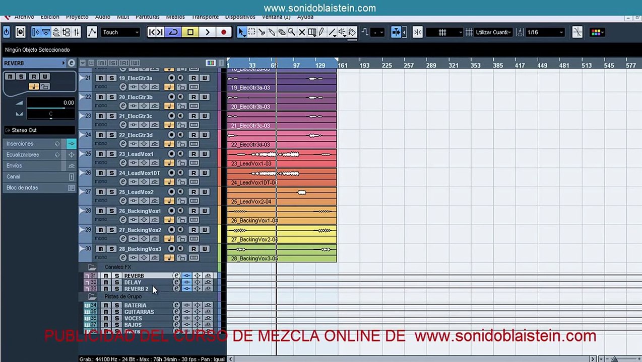 Curso online de mezcla de rock online
