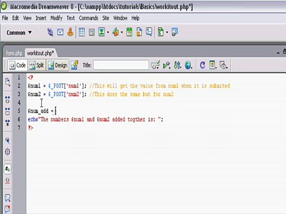 PHP Tutorial: Forms and Maths