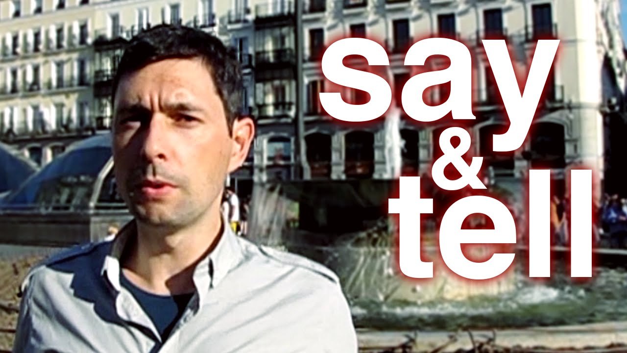 Say and Tell – What is the difference? (learn English language ESL)