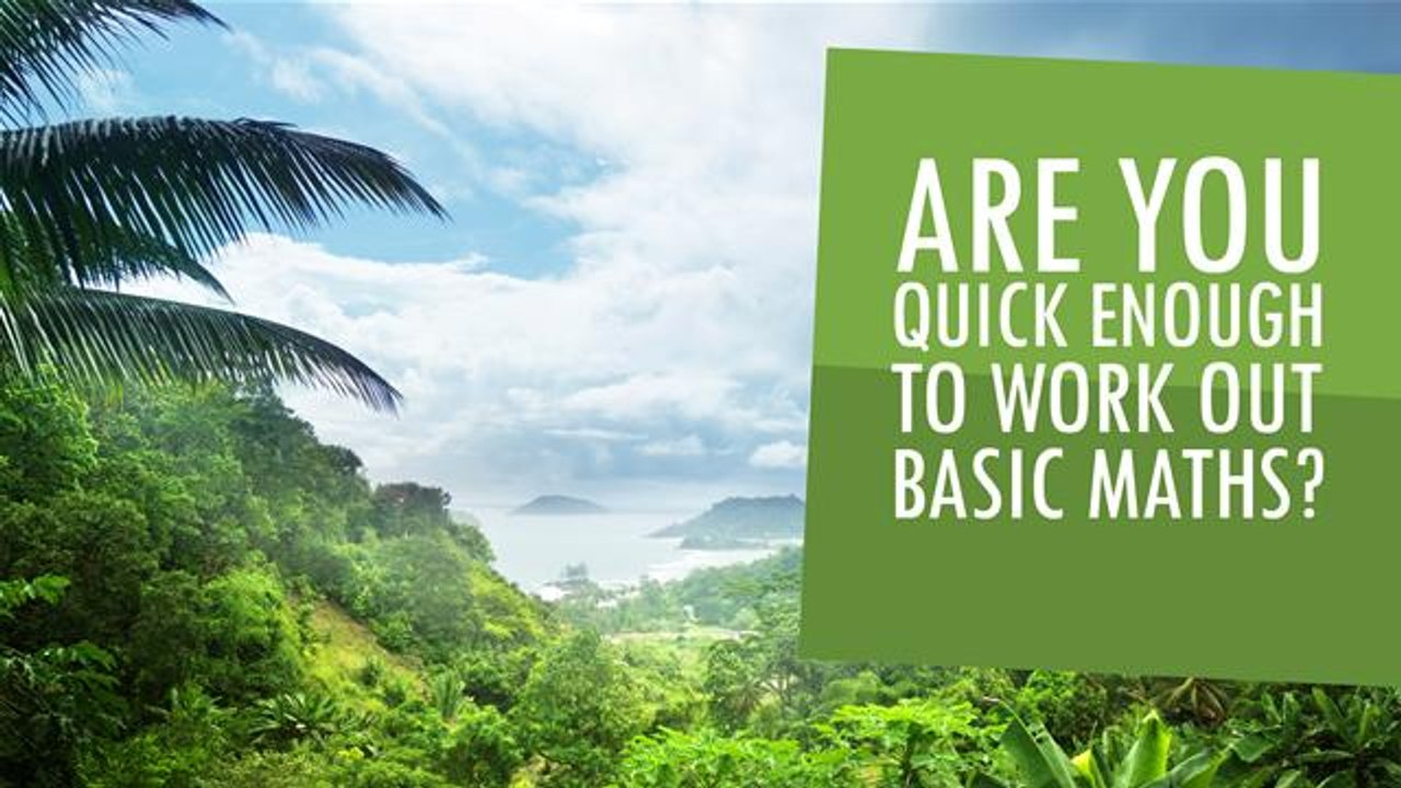 Are You Quick Enough To Work Out Basic Maths?
