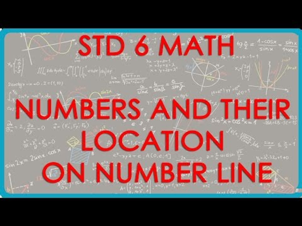 Number Line – Whole Number and  their location on Number Line || Standard 6 || Mathematics