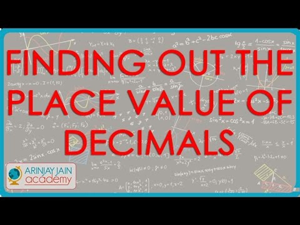1156. US Maths for Grade 6 - Finding out the place value of  Decimals