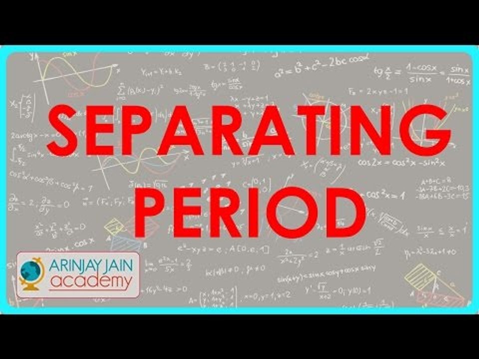 1220.CBSE Class VI maths,  ICSE Class VI maths -  Separating period