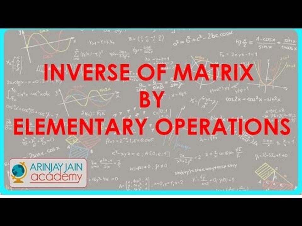 863.Inverse of Matrix by elementary operations