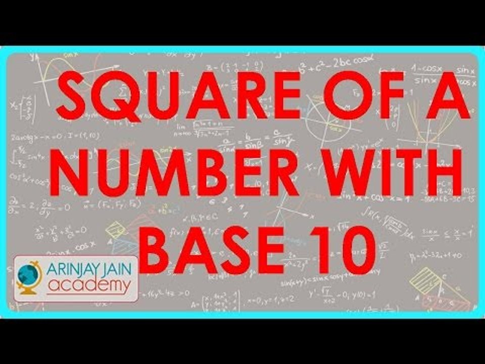 1292. Vedic Maths   Square of a number with Base 10