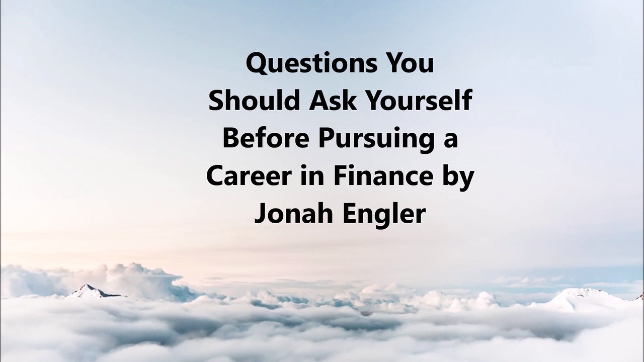 Is Career in Finance a good Choice for Your Personality?