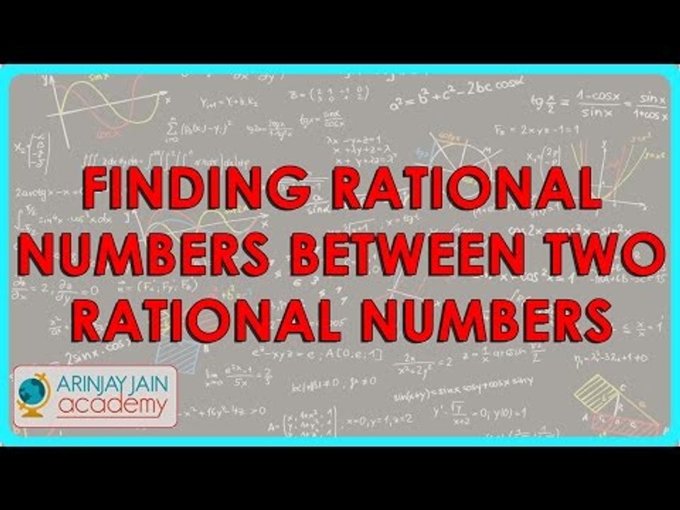 1. TBR - Mathematics   Class VIII - Finding rational numbers between two rational numbers