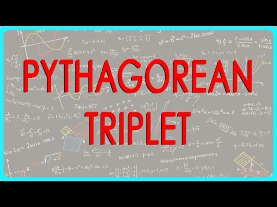 126-Mathematics Class VII - Pythagorean triplet