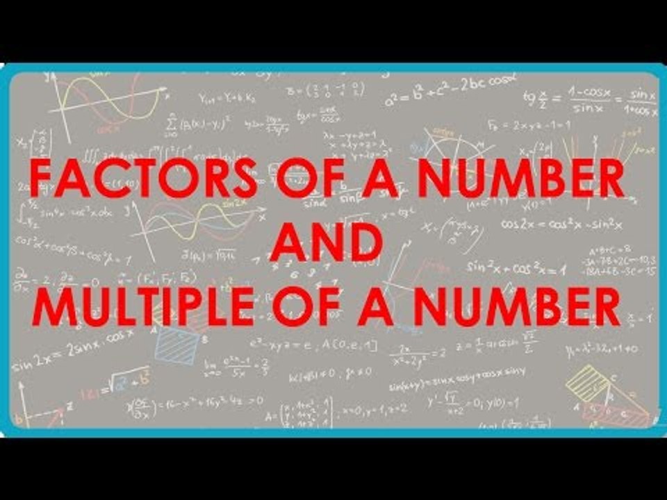 Factors of a Number and Multiple of a Number
