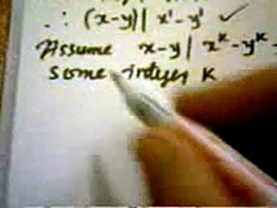 Proof By Mathematical Induction  (Example 1)