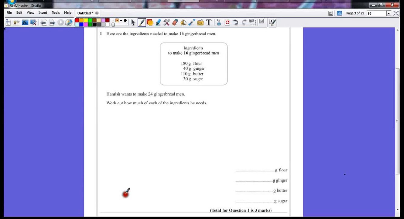 PGSMaths: EdExcel GCSE Maths November 2012 Paper 1H (Non Calc) - Question 1