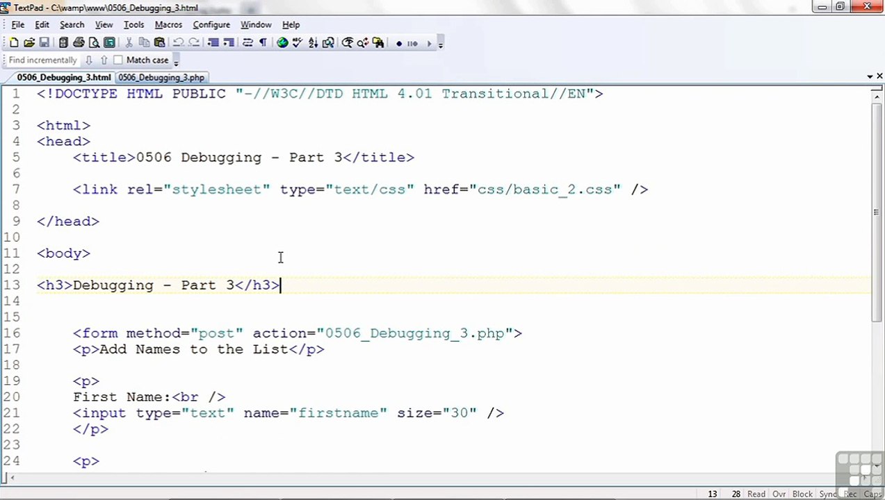 Web Design Debugging Techniques - Part 3