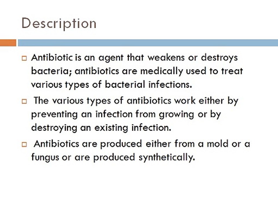 Antibiotics and Its Types