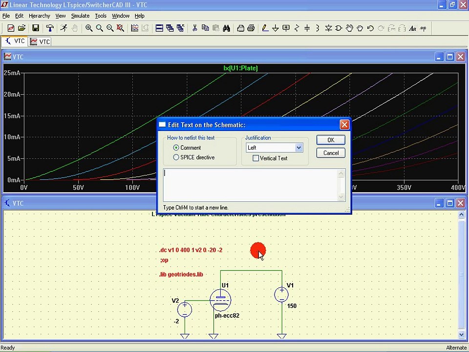 LTspice vacuum tube curve tracer - (Explained)