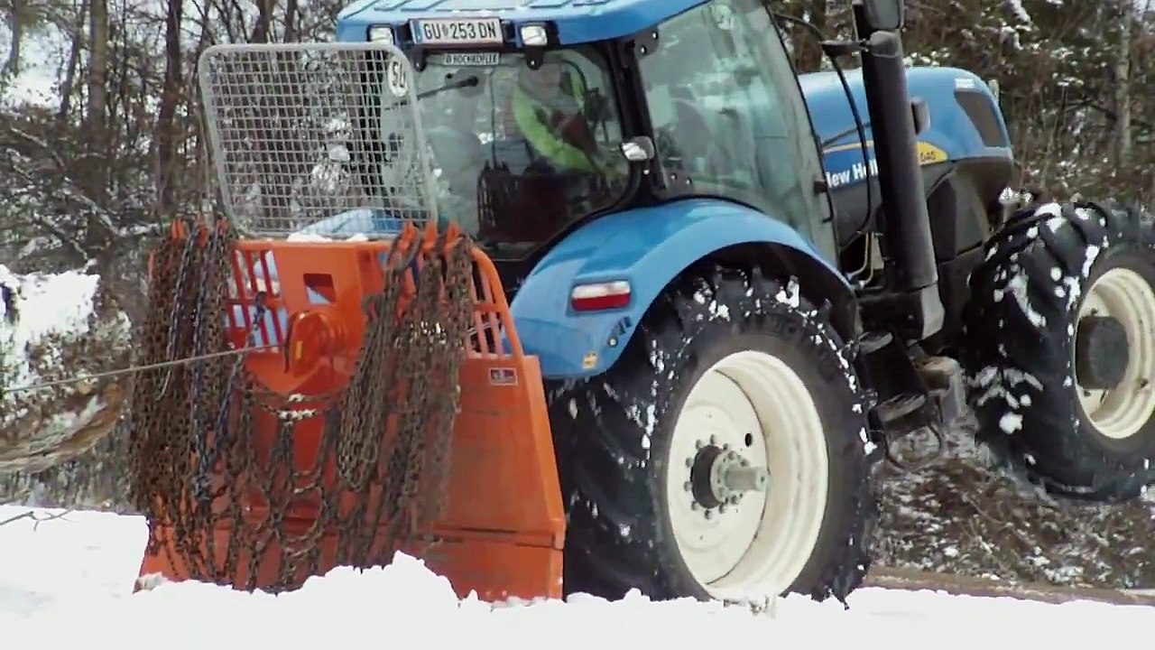 New Holland t7040 mit Tiger 16Tonnen Seilwinde "Wappenfichte 33,9FM"Teil3