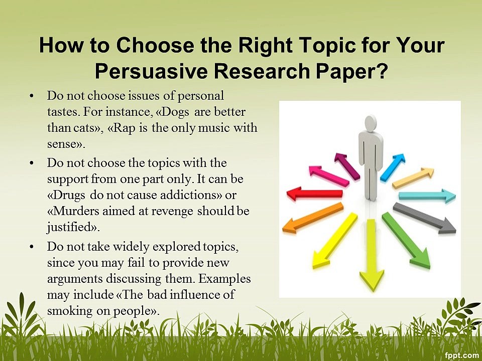 Persuasive Research Paper Topics