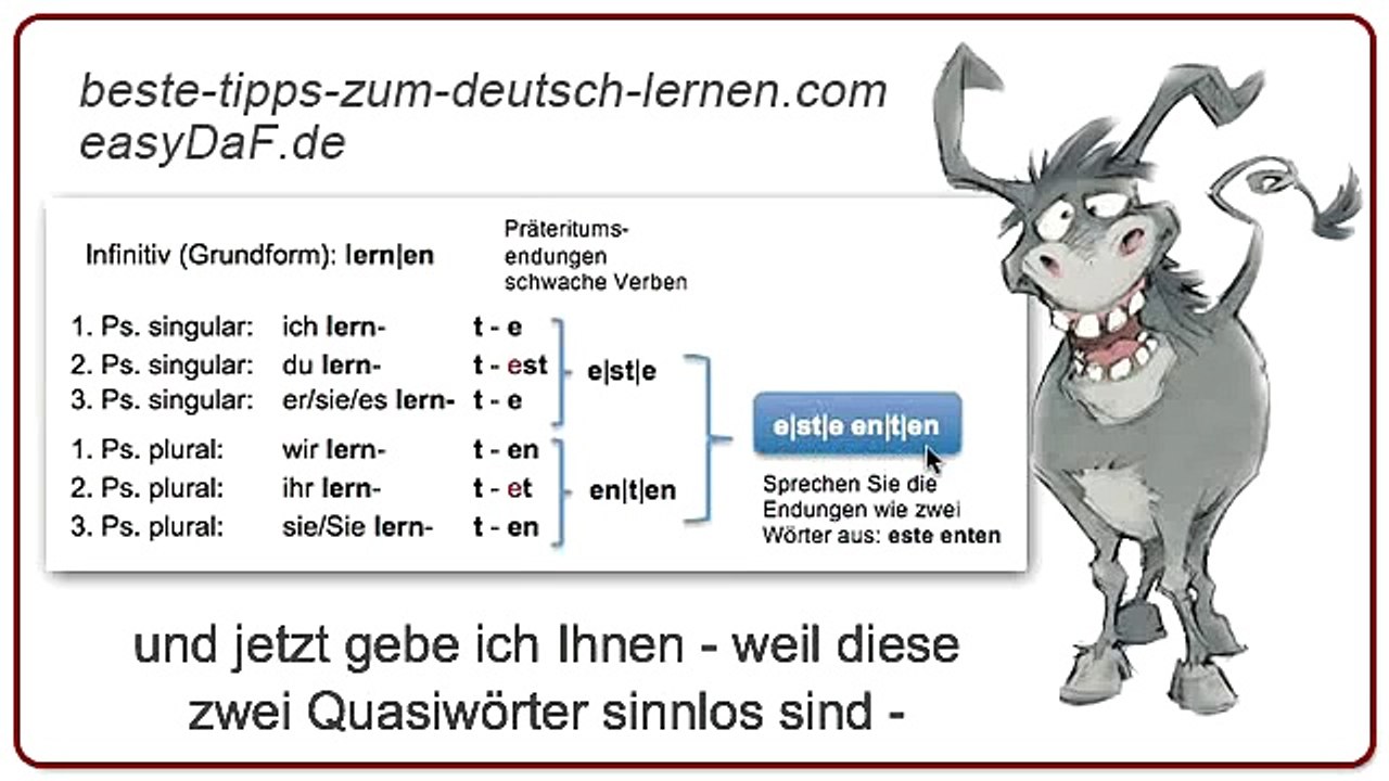 Deutsch lernen: Präteritum-Konjugationen leicht gemacht ✍️