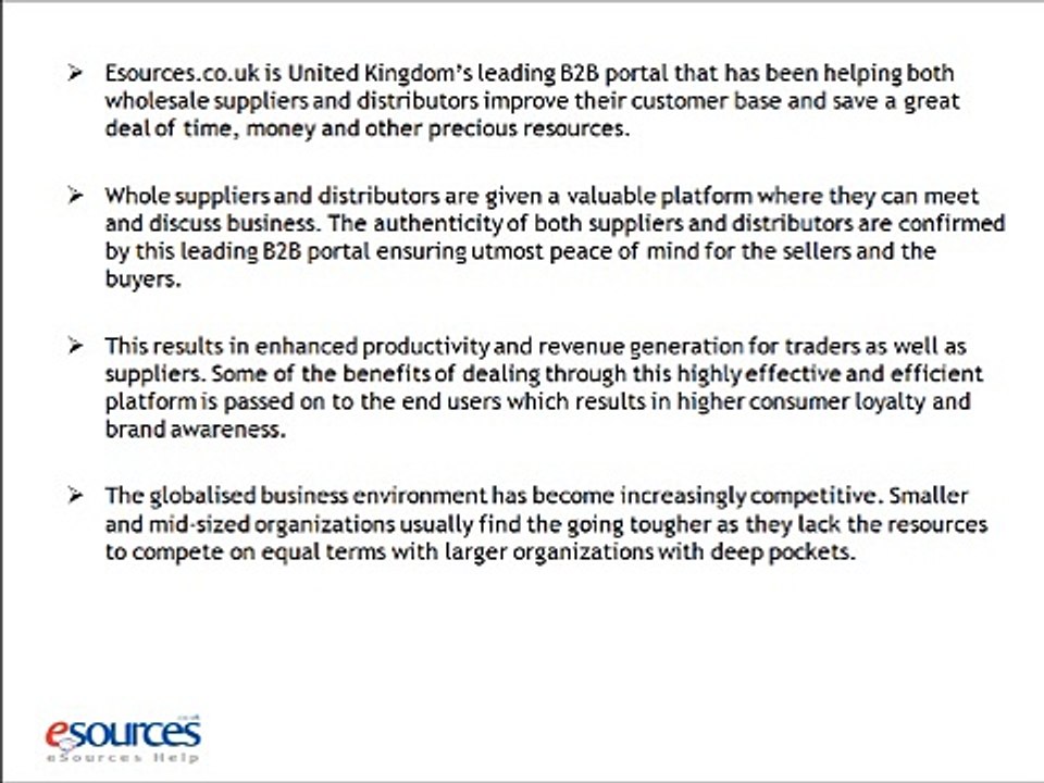 Improve your Customer Base with Esources.co.uk