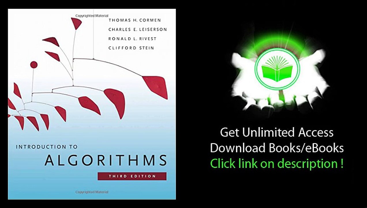 PDF DOWNLOAD Introduction to Algorithms 3rd Edition