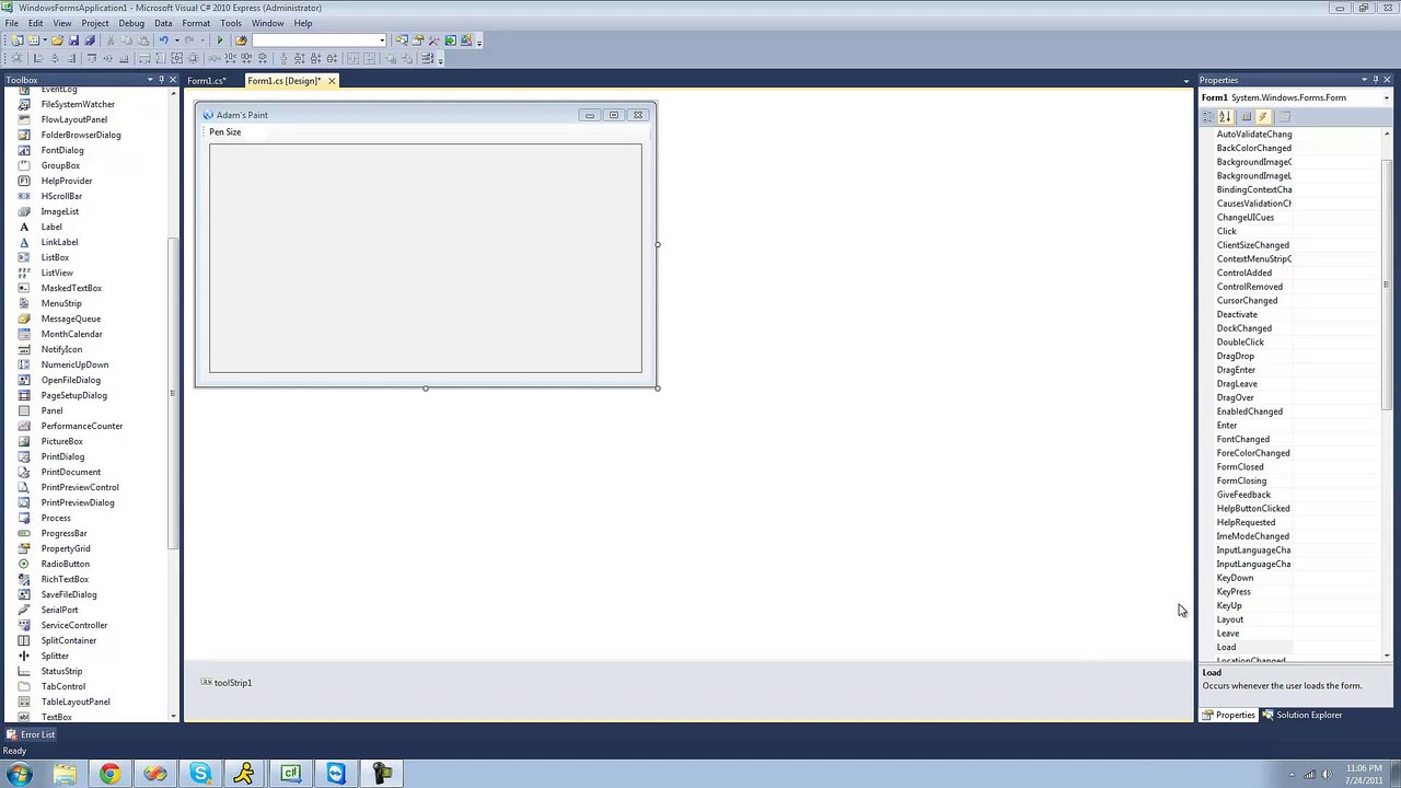 129 - Project 2 Paint Program, pt 2