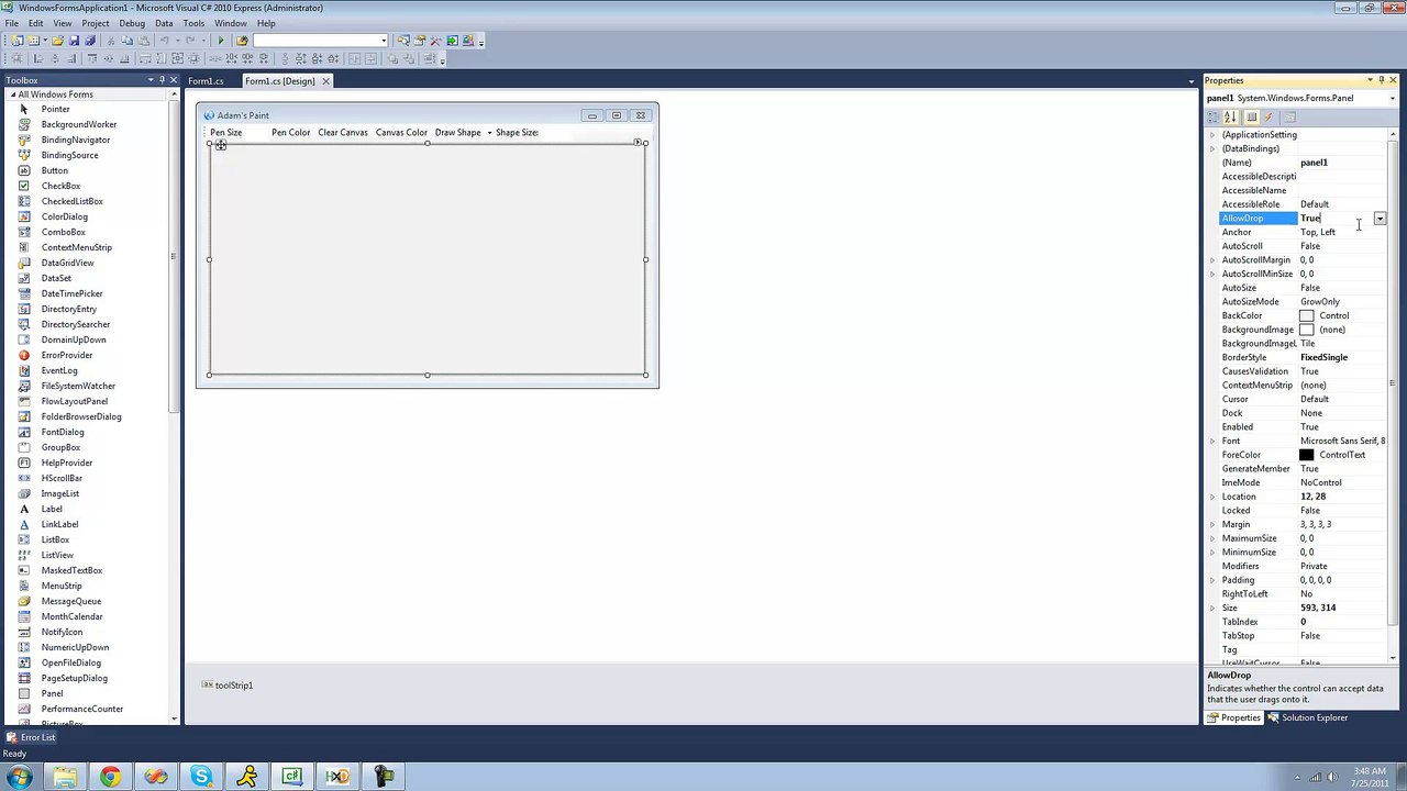 132 - Project 2 Paint Program, pt 5