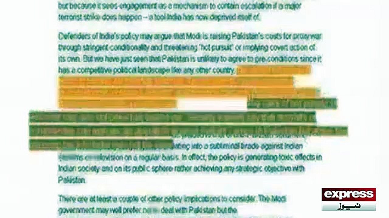 Indian newspaper views on PAK INDO War