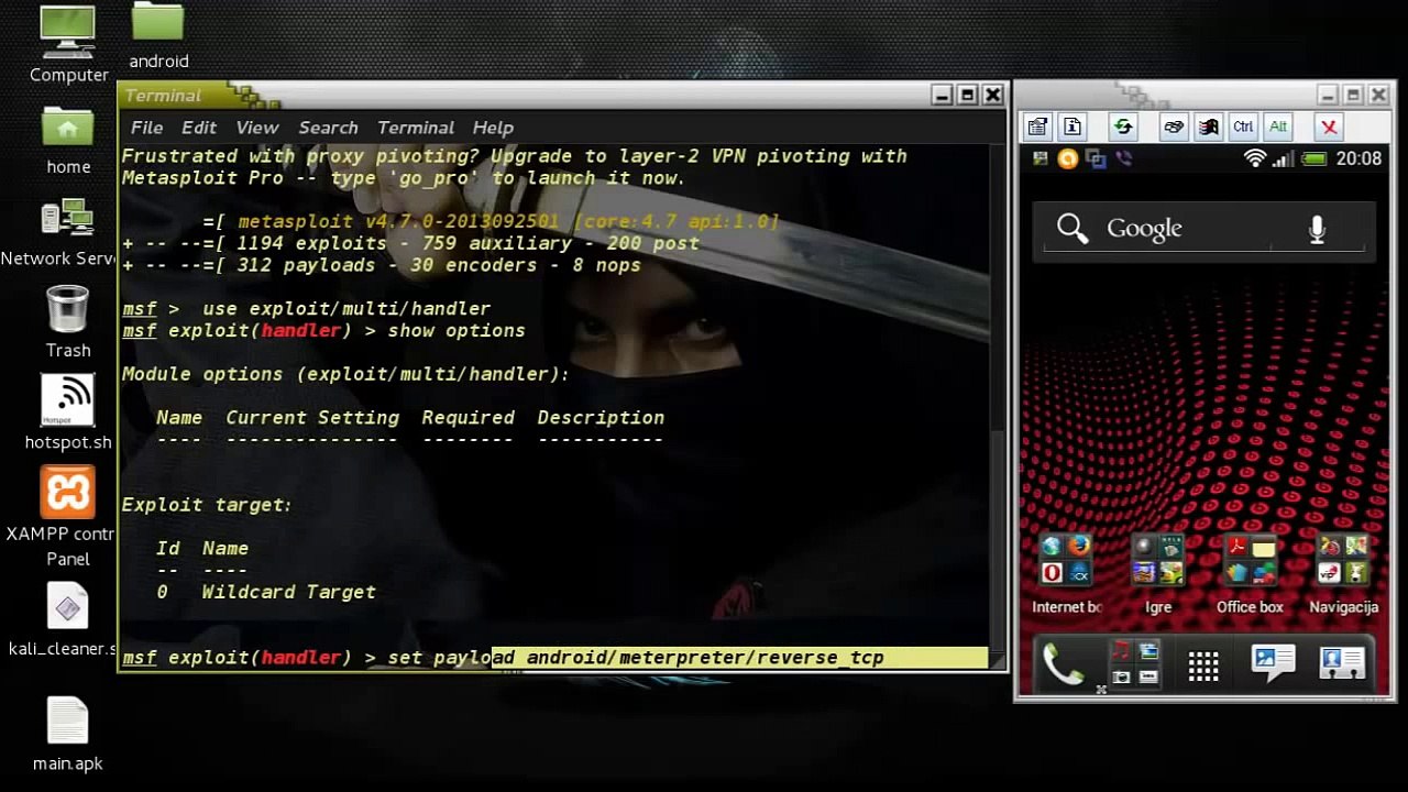 Kali linux-Android exploatation