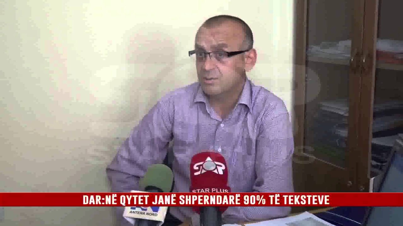 DAR:NË QYTET JANË SHPERNDARË 90% TË TEKSTEVE