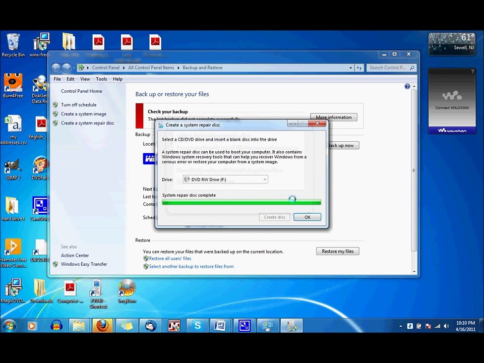 Windows Backup and Restore
