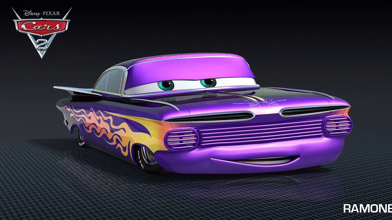 Cars 2 .Cars With Cartoon Cars 2