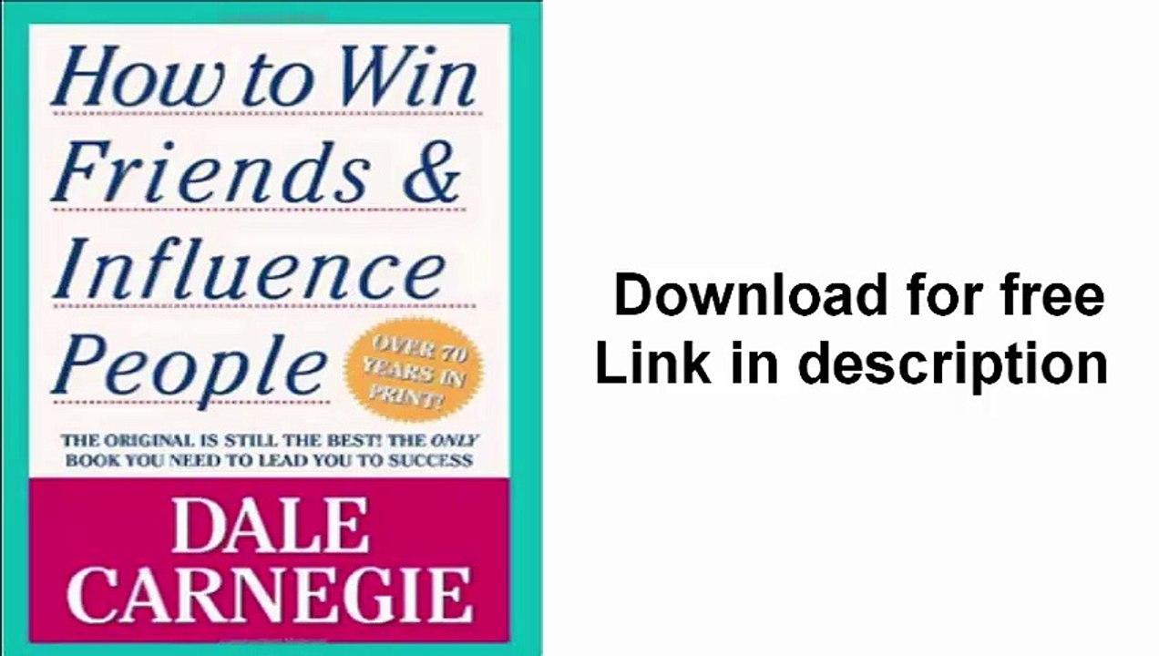 How to Win Friends  Influence People Pdf Free Download
