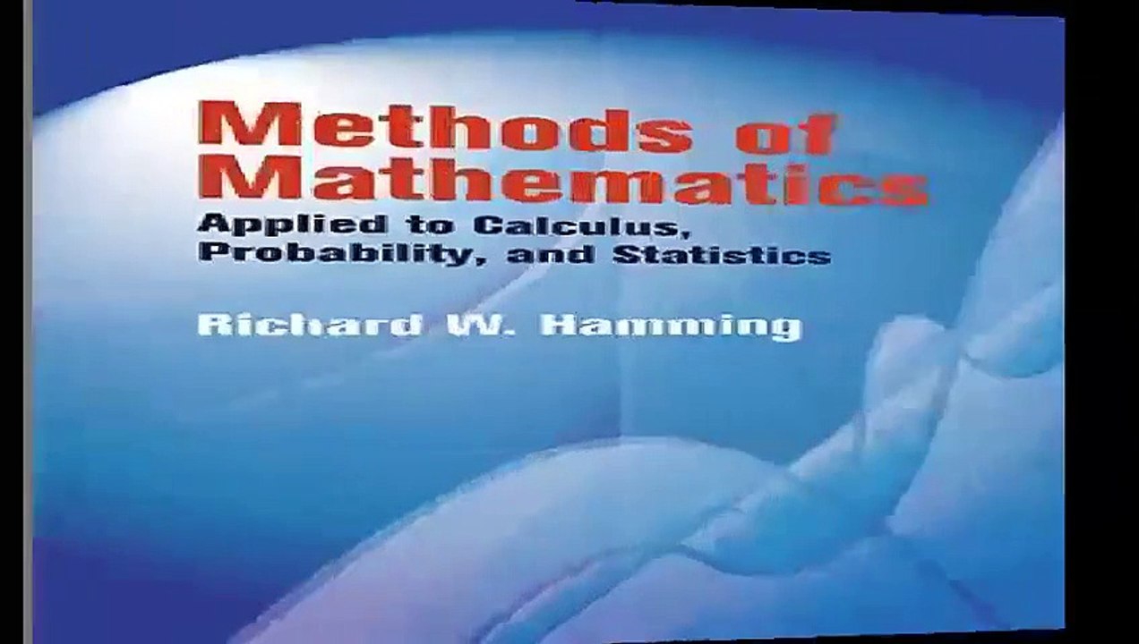 Methods of Mathematics Applied to Calculus Probability and Statistics Dover Books on Mathematics