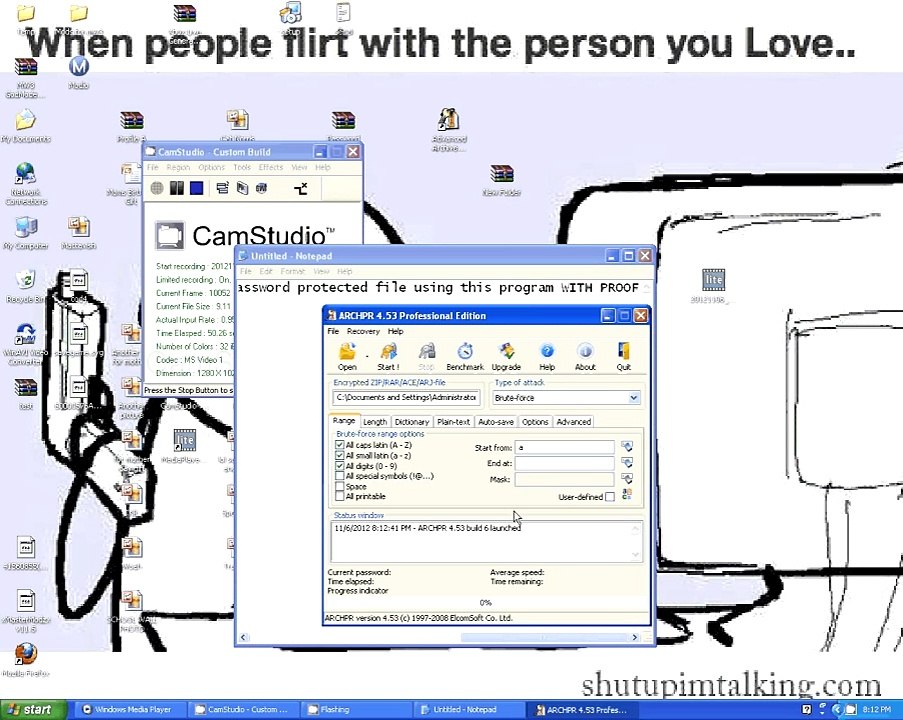 How to get into any password protected file