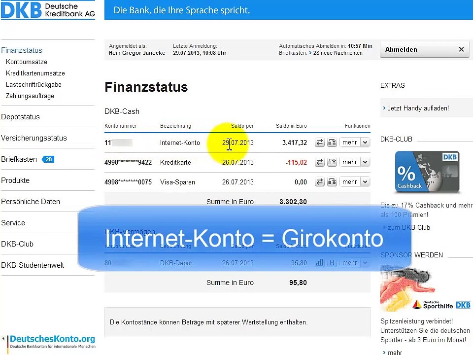 DKB Konto erklärt!
