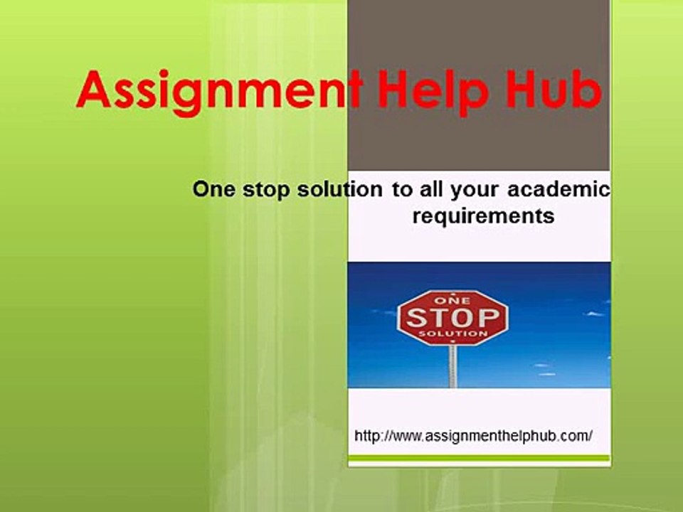 Assignment Help Hub