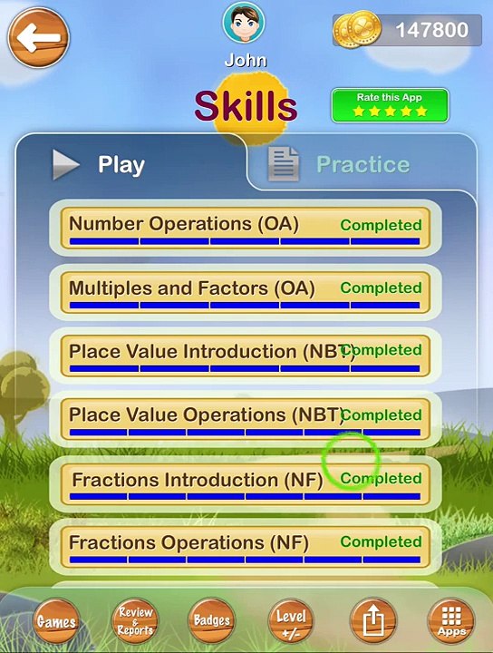 How to solve ‘Decimals and Fractions’ math question of 4th Grade Math - iPhone/ iPad app by LogTera.