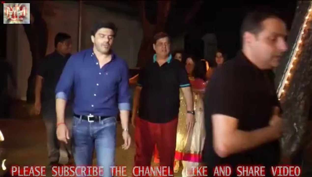 MANY CELEBS =SHILPA SHETTY 'SHRIDEVI 'SONALI BENDRA' WITH FAMILY=  KARWA CHAUTH CELEBRATION