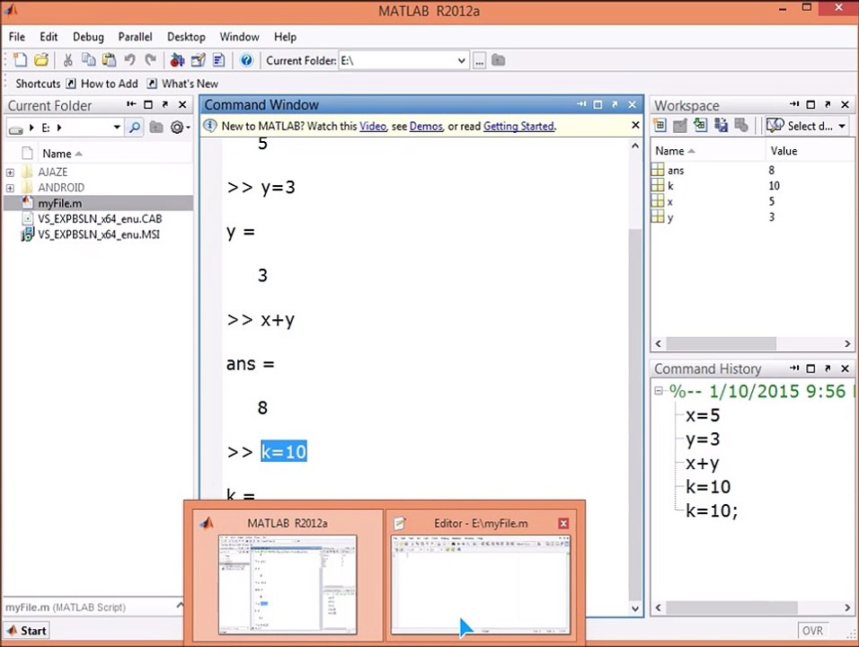 2 MATLAB स्क्रिप्ट बनाने के लिए मदद (हिंदी में)