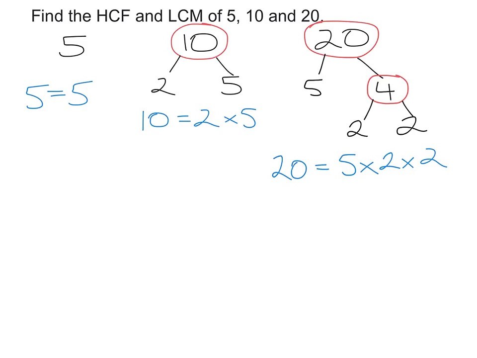 HCF & LCM of Three Numbers