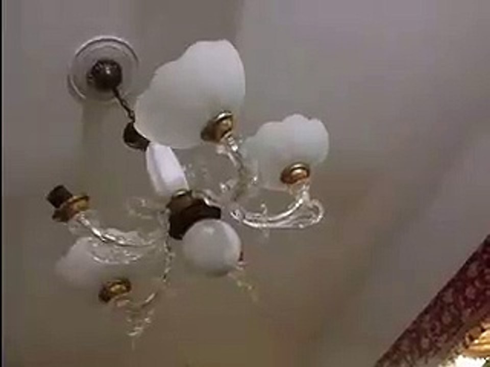 A fan & Fanus shaking in earthquake in Islamabad 26 October 2015