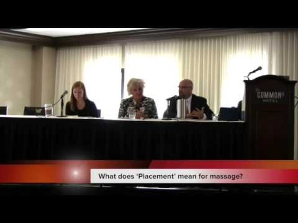 What does Placement mean for massage?